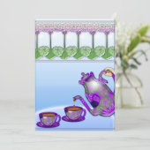 Ladys Tea Party (individuelle Einladung) Einladung (Stehend Vorderseite)