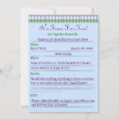 Ladys Tea Party (individuelle Einladung) Einladung (Rückseite)