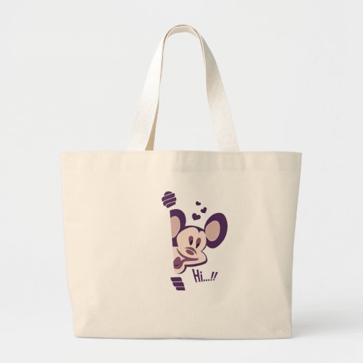 Ladys Tote Tasche mit glücklichem Panda (Vorne)