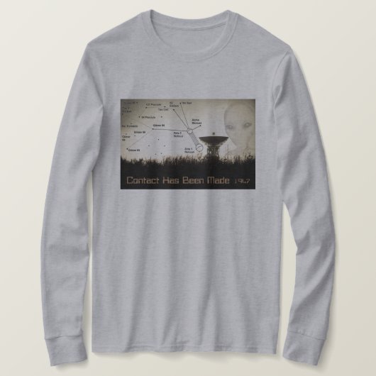 Ladys UFO Contact Long Sleeve T - Shirt (Design vorne)