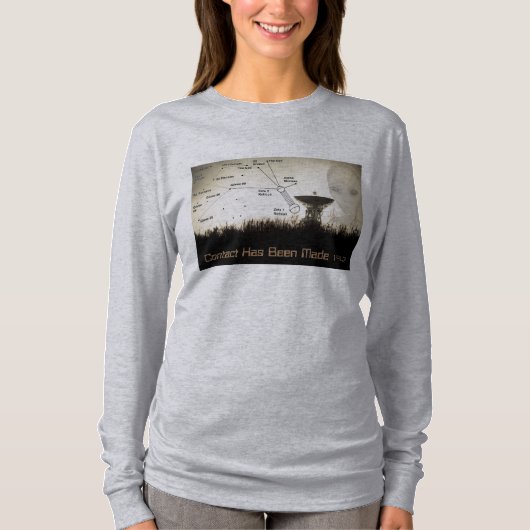 Ladys UFO Contact Long Sleeve T - Shirt (Vorderseite)