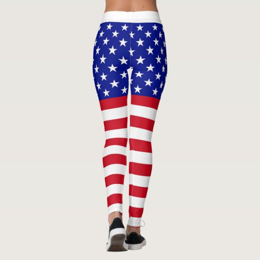 Ladys USA Flag Leggings (Rückseite)