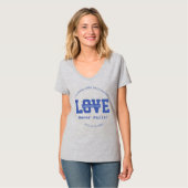 Ladys V Neck T - Shirt (Vorderseite Vollansicht)