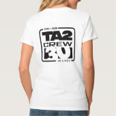 Ladys V-Neck (weiß) T-Shirt (Rückseite)