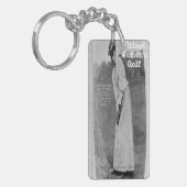 "Ladys Viktorianisch Golfing" Schlüsselanhänger (Vorderseite links)