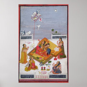 Ladys Watching Tauben, 1770 Poster