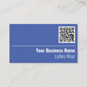 Ladys Wear QR Code Business Card Visitenkarte
