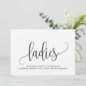 Ladys Wedding Bad Sign - Schöne Kalligrafie (Stehend Vorderseite)