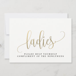 Ladys Wedding Bad Sign - Schöne Kalligrafie