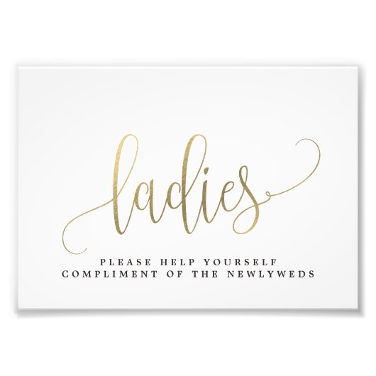 Ladys Wedding Bad Sign Wählen Sie Ihre Größe Fotodruck (Vorne)