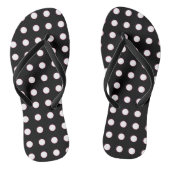 Ladys White Polka Dot Badesandalen (Fußbett)