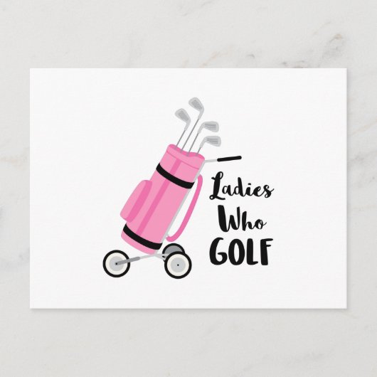 Ladys Who Golf Postkarte (Vorderseite)