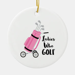 Ladys Who Keramik Ornament