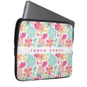 Ladys Womens Girls Painted Floral Name Fall Laptopschutzhülle (Vorne Rechts)