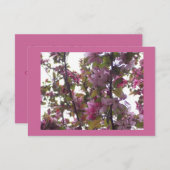 Ladys'Luncheon mit Kirschblüten Einladung (Vorne/Hinten)