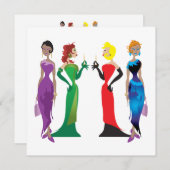 Ladys'Night Custom Einladung (Vorne/Hinten)