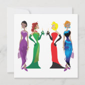 Ladys'Night Custom Einladung (Vorderseite)