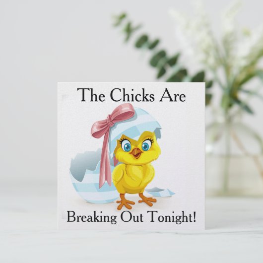 Ladys'Night Spaß / Junggeselinnen-Abschied - SRF Einladung (Stehend Vorderseite)