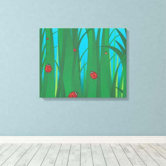 Ladyvögel Leinwanddruck (Insitu (Holzboden))