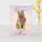 Laekenois Herz Mama Karte (Gelbe Blume)