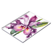 Laelia - Aquarellblumen Notizblock (Linke Seite)