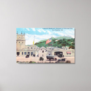 Laemmle Boulevard-Ansicht der universellen Stadt Leinwanddruck