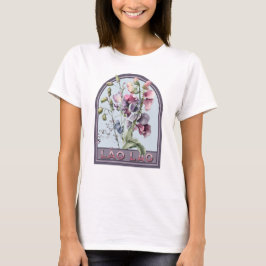 Læo lao Vintag Floral Großmutter T-Shirt