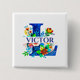 LAFALAISE VICTOR Knopf im Quadrat-Stil Nr. 350809 Button