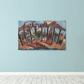 Lafayette, Colorado - Große Buchstabenszenen Leinwanddruck (Insitu (Holzboden))