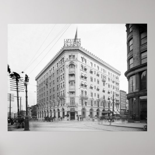 Lafayette Hotel, Buffalo, N.Y.: 1906 Poster (Vorne)