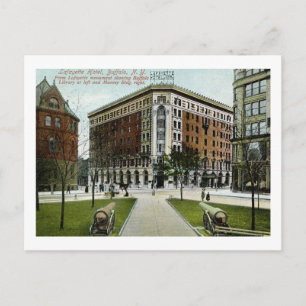 Lafayette Hotel, Buffalo, NY 1909 Vintag Postkarte
