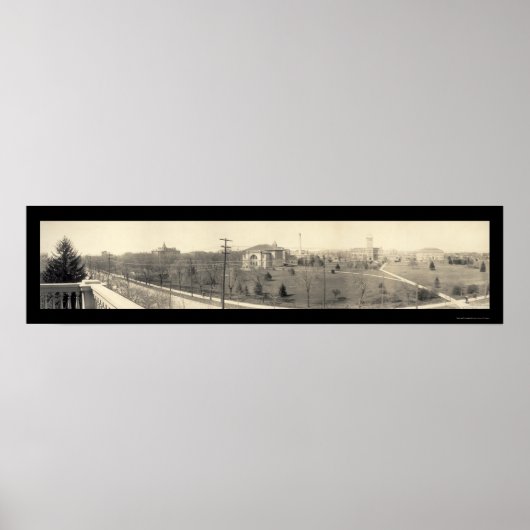 Lafayette in Purdue Foto 1910 Poster (Vorne)