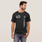 Lafayette Indiana 765 Bereichscode Vintag Retro T-Shirt (Vorne ganz)