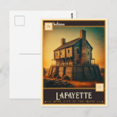 Lafayette, Indiana | VINTAG Postkarte (Vorne/Hinten)