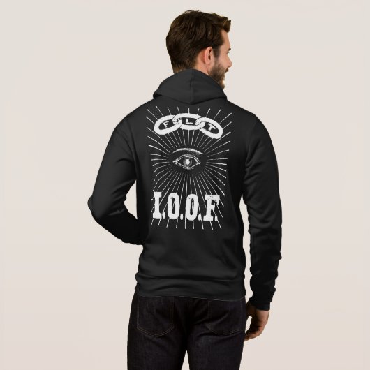 Lafayette Lodge - Hoodie - Graphic on Back (Schwarz voll)