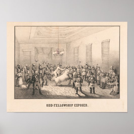 Lafayette Lodge - Odd Fellows Plakat (Vorne)