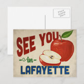 Lafayette Louisiana Apple - Vintage Travel Postkarte (Vorne/Hinten)
