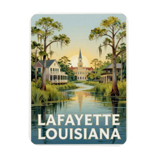 Lafayette Louisiana Cajun Country Travel Magnet