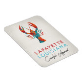 Lafayette Louisiana Crawfish Bright Magnet (Rechte Seite)