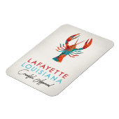 Lafayette Louisiana Crawfish Bright Magnet (Linke Seite)
