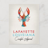 Lafayette Louisiana Crawfish Bright Postkarte (Vorderseite)