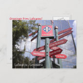 Lafayette, Louisiana Postcard Postkarte (Vorne/Hinten)