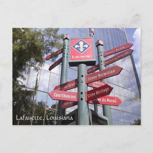 Lafayette, Louisiana Postcard Postkarte (Vorderseite)