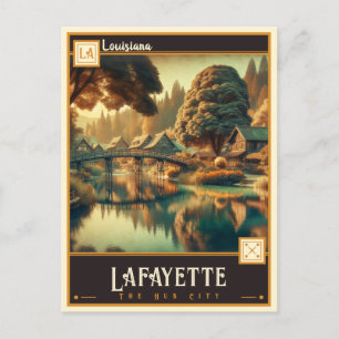 Lafayette, Louisiana Vintage Postkarte