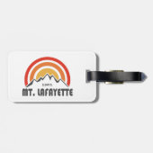 Lafayette New Hampshire Gepäckanhänger (Rückseite horizontal)