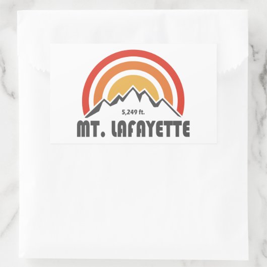 Lafayette New Hampshire Rechteckiger Aufkleber (Tasche)