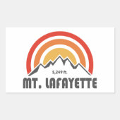 Lafayette New Hampshire Rechteckiger Aufkleber (Vorderseite)