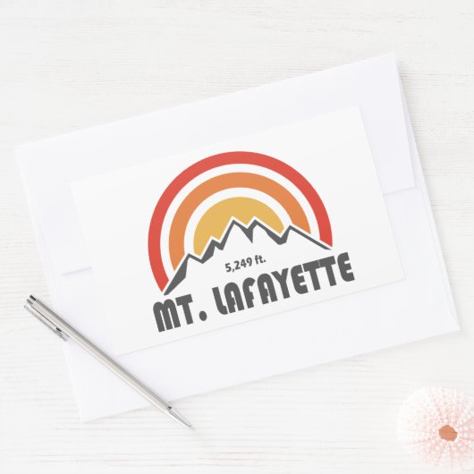 Lafayette New Hampshire Rechteckiger Aufkleber (Umschlag)