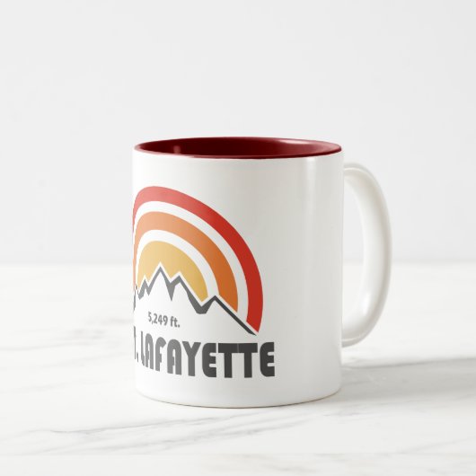 Lafayette New Hampshire Zweifarbige Tasse (VorderseiteRechts)