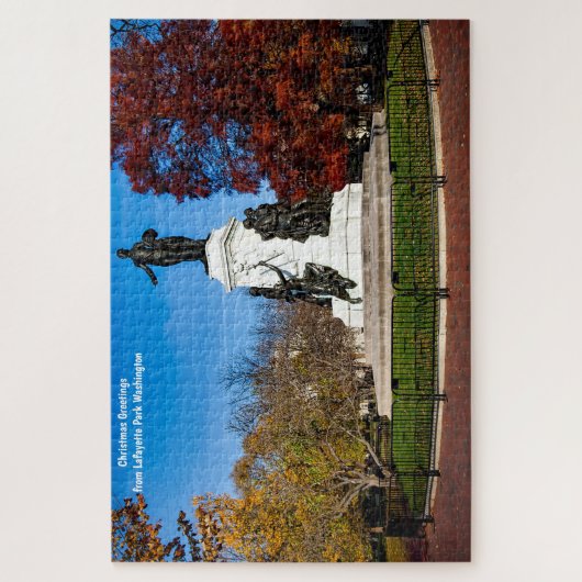 Lafayette Park Washington DC. Jigsaw Puzzle (Vertikal)